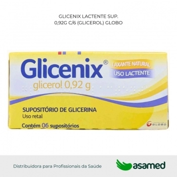 GLICENIX LACTENTE SUP. 0,92G C/6 (GLICEROL) GLOBO