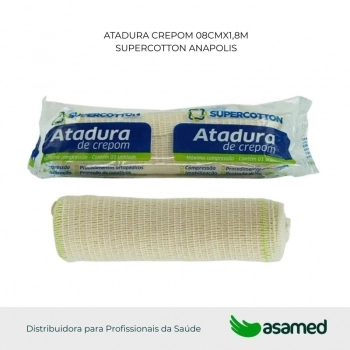 ATADURA CREPOM 08CMX1,8M SUPERCOTTON ANAPOLIS