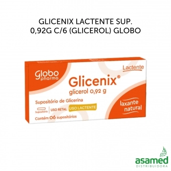 GLICENIX LACTENTE SUP. 0,92G C/6 (GLICEROL) GLOBO