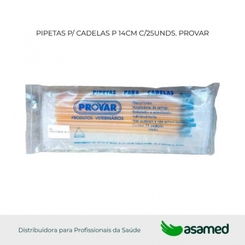 PIPETAS P/ CADELAS P 14CM C/25UNDS. PROVAR