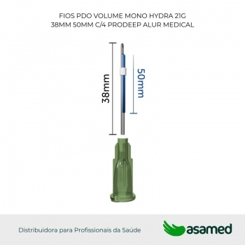 FIOS PDO VOLUME MONO HYDRA 21G 38MM 50MM C/4 PRODEEP ALUR MEDICAL