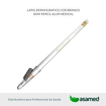 LAPIS DERMOGRAFICO COR BRANCO SKIN PENCIL ALUR MEDICAL
