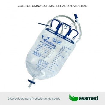 COLETOR URINA SISTEMA FECHADO 2L VITALBAG