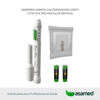 CANETA CAUTERIZADORA 1200ºC C/TIP-01 E 2PILHAS ENERPEN ALUR MEDICAL