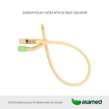 SONDA FOLEY LATEX Nº14 2V 30CC SOLIDOR