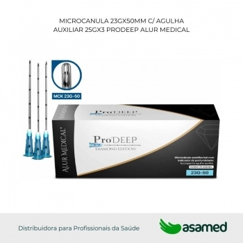 MICROCANULA 25GX50MM C/ AGULHA AUXILIAR 25GX3 PRODEEP ALUR MEDICAL