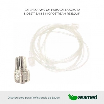 EXTENSOR 240 CM PARA CAPNOGRAFIA SIDESTREAM E MICROSTREAM RZ EQUIP