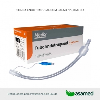 SONDA ENDOTRAQUEAL COM BALAO Nº8,0 GLOMED