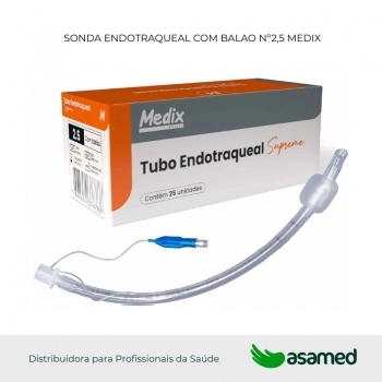 SONDA ENDOTRAQUEAL COM BALAO Nº2,5 MEDIX