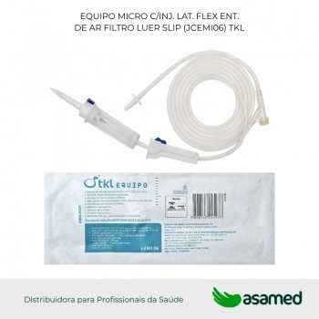 EQUIPO MICRO C/INJ LAT CAM FLEX C/ ROLD S/LATEX LUER SLIP (JCEMI06) TKL