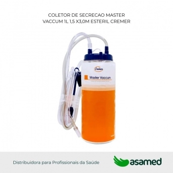 COLETOR DE SECRECAO MASTER VACCUM 1L 1,5 X3,0M ESTERIL CREMER