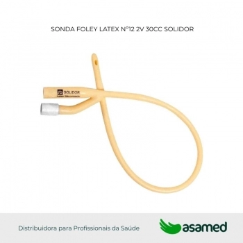 SONDA FOLEY LATEX Nº12 2V 30CC SOLIDOR