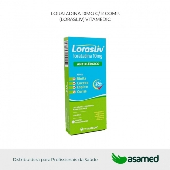 LORATADINA 10MG C/12 COMP. (LORASLIV) VITAMEDIC