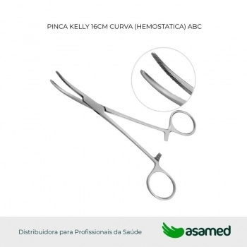 PINCA KELLY 16CM CURVA (HEMOSTATICA) ABC