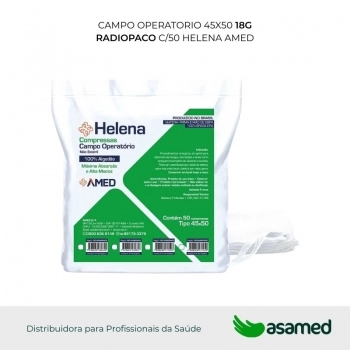 CAMPO OPERATORIO 45X50 18G RADIOPACO C/50 HELENA AMED