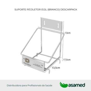 SUPORTE P/COLETOR 01,5L (BRANCO) DESCARPACK