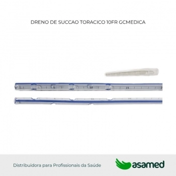DRENO DE SUCCAO TORACICO 10FR GCMEDICA
