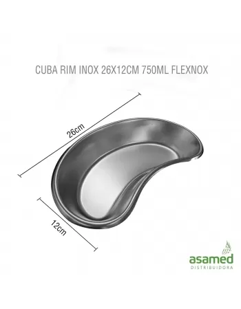 CUBA RIM INOX 26X12CM 750ML FLEXNOX