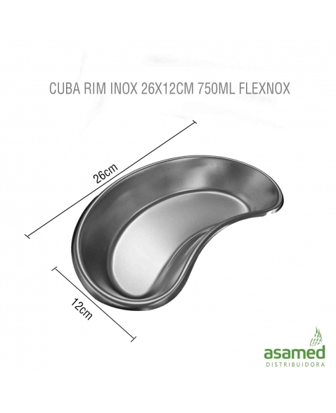 CUBA RIM INOX 26X12CM 750ML FLEXNOX