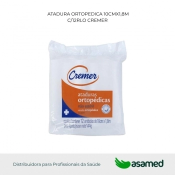 ATADURA ORTOPEDICA 10CMX1,8M C/12RLO CREMER