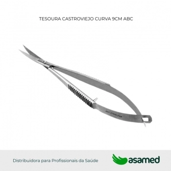 TESOURA CASTROVIEJO CURVA 9CM ABC