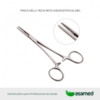 PINCA KELLY 16CM RETA (HEMOSTATICA) ABC