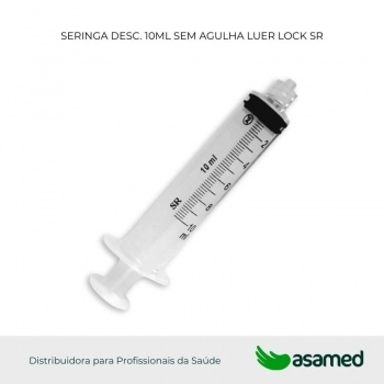 SERINGA DESC. 10ML SEM AGULHA LUER LOCK SR