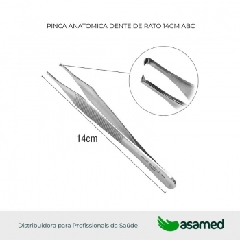 PINCA ANATOMICA DENTE DE RATO 14CM ABC