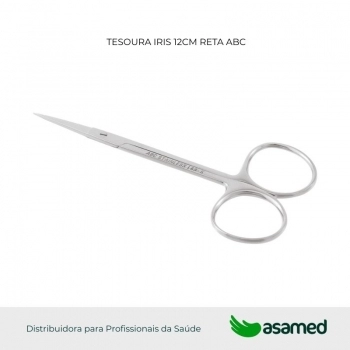 TESOURA IRIS 12CM RETA ABC