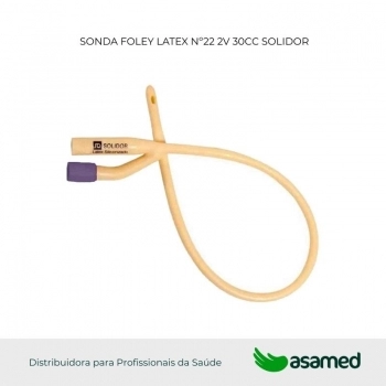 SONDA FOLEY LATEX Nº22 2V 30CC SOLIDOR