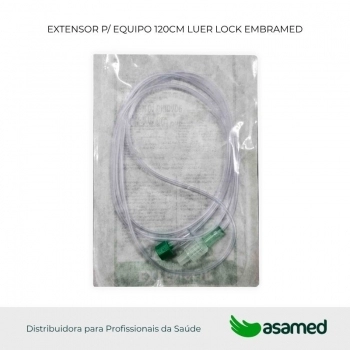 EXTENSOR P/ EQUIPO 120CM LUER LOCK EMBRAMED