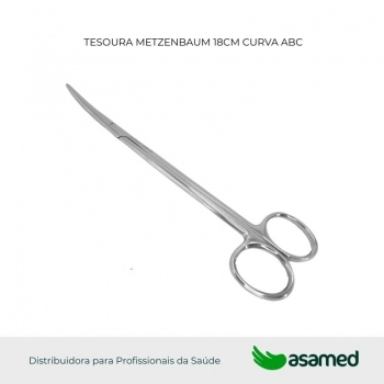 TESOURA METZENBAUM 18CM CURVA ABC