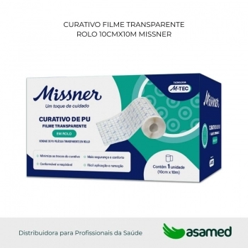 CURATIVO FILME TRANSPARENTE ROLO 10CMX10M MISSNER