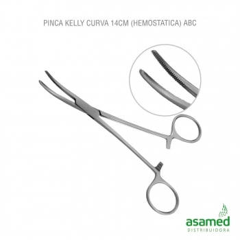 PINCA KELLY 14CM CURVA (HEMOSTATICA) ABC
