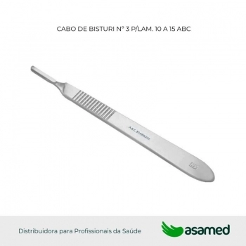 CABO DE BISTURI Nº 3 P/LAM. 10 A 15 ABC