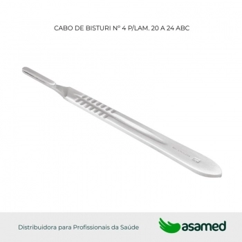 CABO DE BISTURI Nº 4 P/LAM. 20 A 24 ABC