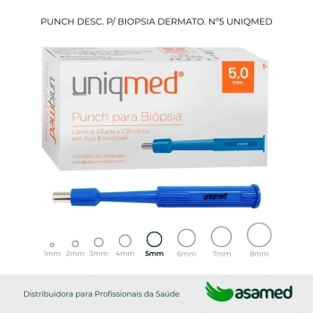 PUNCH DESC. P/ BIOPSIA DERMATO. Nº5 UNIQMED