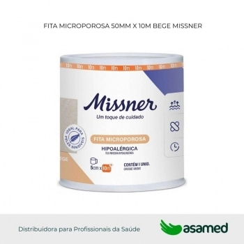 FITA MICROPOROSA 50MM X 10M BEGE MISSNER