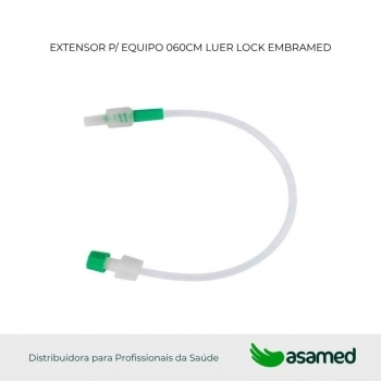 EXTENSOR P/ EQUIPO 060CM LUER LOCK EMBRAMED