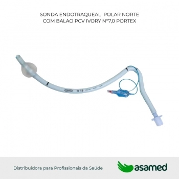 SONDA ENDOTRAQUEAL POLAR NORTE COM BALAO PCV IVORY Nº7,0 PORTEX