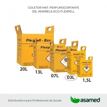 COLETOR MAT. PERFURO CORTANTE 03L ECO FLEXPELL
