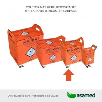 COLETOR MAT. PERFUROCORTANTE 07L TOXICO DESCARPACK