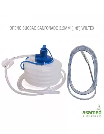 DRENO SUCCAO SANFONADO 3,2MM (1/8") WILTEX