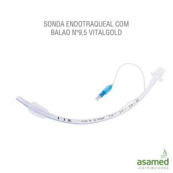 SONDA ENDOTRAQUEAL COM BALAO Nº9,5 VITALGOLD