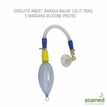 CIRCUITO ANEST. BARAKA BALAO 1/2LIT TRAQ. SEM MASCARA PROTEC