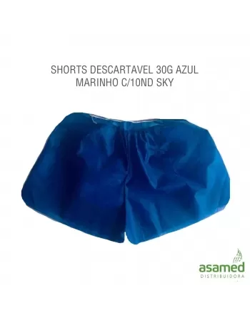 SHORTS DESCARTAVEL 30G AZUL MARINHO C/10ND SKY