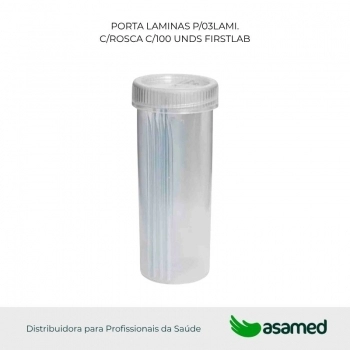 PORTA LAMINAS P/03LAMI. C/ROSCA C/100 UNDS FIRSTLAB