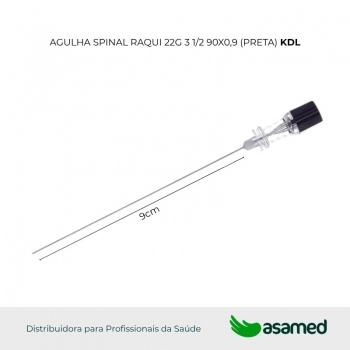 AGULHA SPINAL RAQUI 22G 3 1/2 90X07 KDL