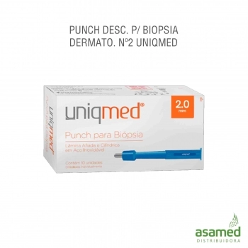 PUNCH DESC. P/ BIOPSIA DERMATO. Nº2 UNIQMED