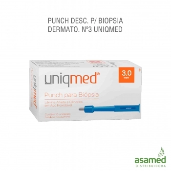 PUNCH DESC. P/ BIOPSIA DERMATO. Nº3 UNIQMED